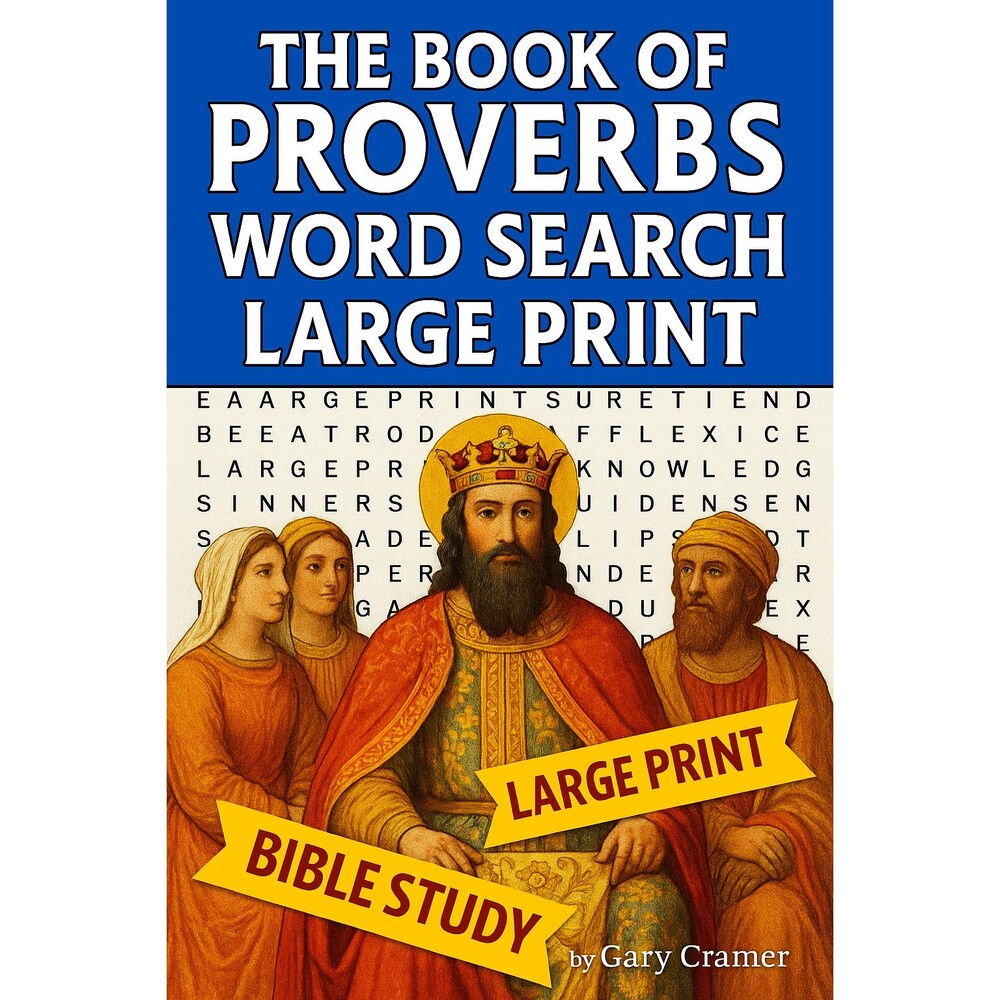 Proverbs Word Search Large Print Bible Study Book
